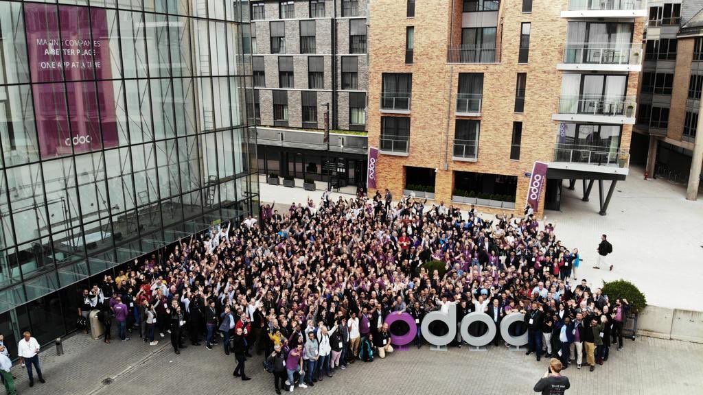 Odoo text and image block