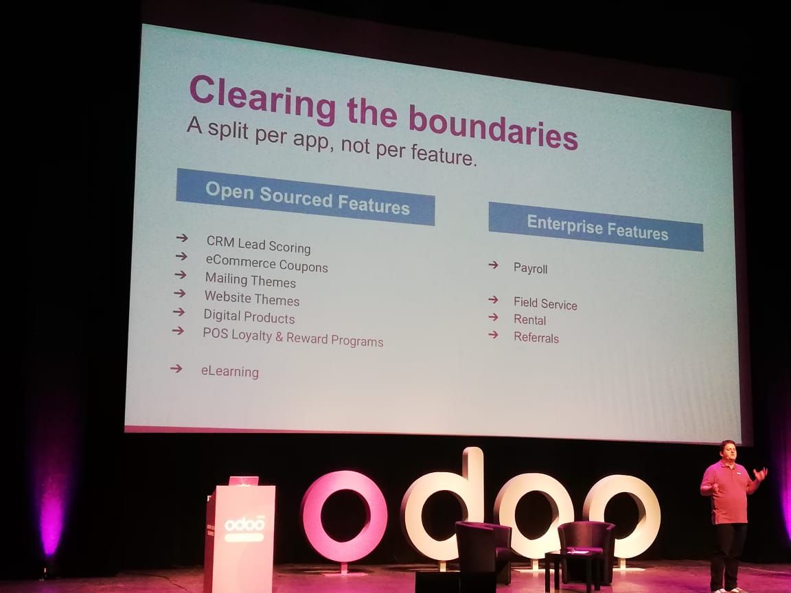 Odoo image and text block