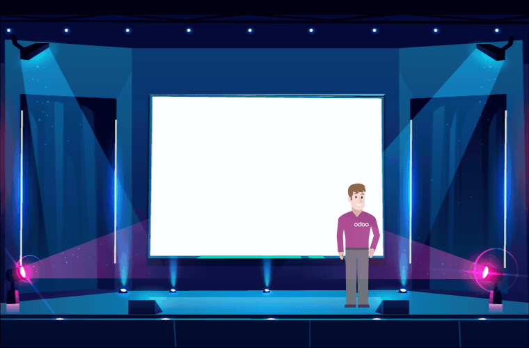 Odoo text and image block