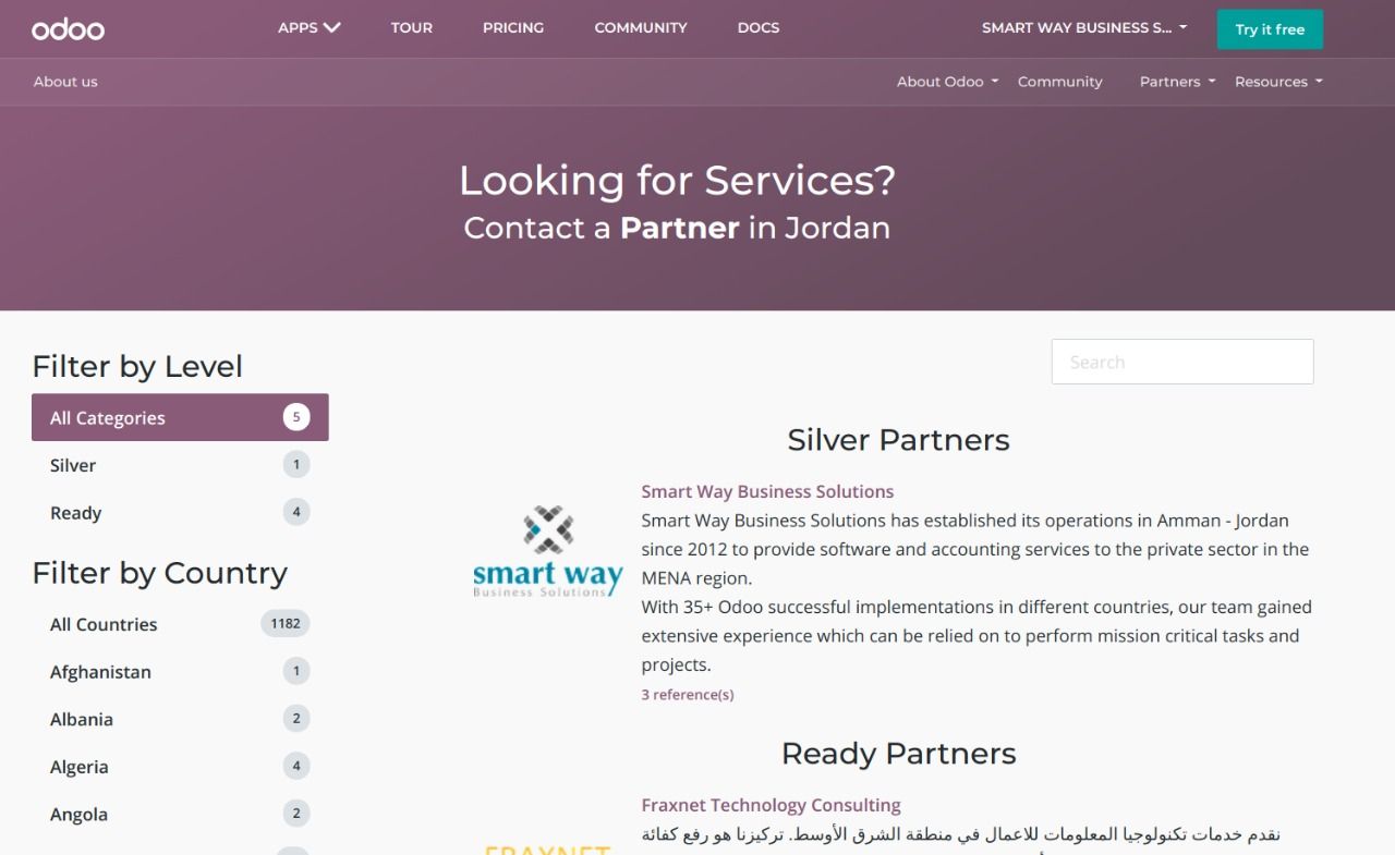 Odoo image and text block